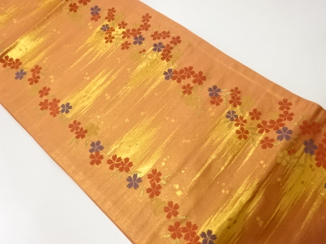 JAPANESE FUKURO OBI / WOVEN WEEPING SAKURA